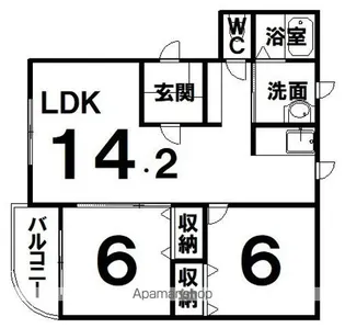 いえすⅡ【3階】の間取り